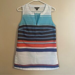 Tommy Bahama Kleos Stripe Sleeveless Tunic 100% Cotton - Size XS